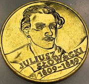 Juliusz Słowacki 1999 moneta 2zł złote 