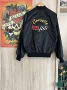 Bomberka satynowa Corvette Czarna Snap Westark USA Vintage lata 80. 90.
