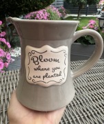 Shabby Chic dzbanek na przybory / kwiaty