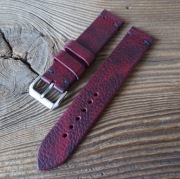 Pasek do zegarka 20 mm handmade skóra naturalna ręcznie robiony vintage 