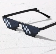 Okulary przeciwsłoneczne Thug Life, SWAG, Pixel Art