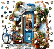 Puzzle Drewniane Kawiarnia układanka edukacyjna restauracja  dzieci unisex 