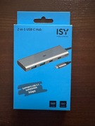 Adapter. Hub USB-C Isy Ihu-5200 USB 4-portowy Media Markt Nowy
