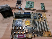 Stara płyta główna VIA procesor karty pamięci komplet 