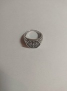 Pierścień patriotyczny srebrny