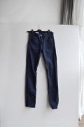 granatowe jeansy GAP rurki skinny jeans slim stright r.27