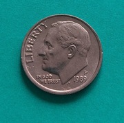 10 CENTÓW USA 1989 ONE DIME LIBERTY Roosevelt