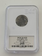 Moneta 5 Marek Getto w Łodzi Al-Mg 1943 stan F15