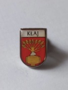 Herb gmina Kłaj przypinka pin odznaka wpinka