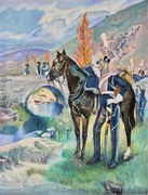 Obraz olejny ręcznie malowany pt. Napoleon pod Somosierrą