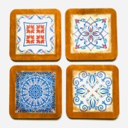 Zestaw 4 dekoracyjnych podkładek Azulejos