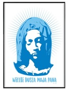 PLAKAT CHRZEŚCIJAŃSKI MARYJA WIELBI DUSZA 30X40 CM