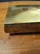 Duża szkatułka sygnowana stara ,humidor na cygara