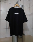 bluzka koszulka bawełniana XXL rockowa Face off faceoff sportowa czarna spo