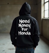 Męska Czarna Bluza M Need Money For Honda
