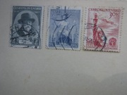 znaczki pocztowe  czechosłowackie z lat 30 stych 3 sztuki ZOBACZ 