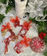 Zestaw świątecznych ozdób z żywicy epoksydowej