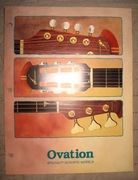 Ovation Specialty Acoustic Models - katalog gitar
