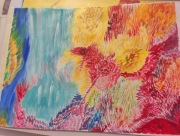 Obraz olejny abstrakcja na płótnie 30x40 cm