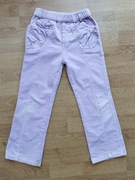 SZTRUKSOWE SPODNIE SPODENKI Z KIESZENIAMI ROZMIAR 122