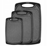 SHURFFY Deska Do Krojenia Zestaw 3 Sztuki BPA-Free Antypoślizgowa