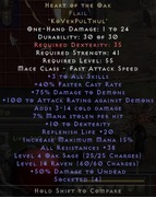 Diablo 2 R hoto serce dębu 38% nonladder PC