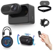 Wodoodporna kamera 1080P wbudowane 128GB ze Stacją dokującą {czarna }