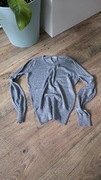 H&M szary ozdobny Sweterek srebrna nitka r. S