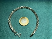 Srebrna bransoletka 19 cm, wadze 4 g próba 925