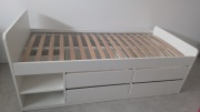 Rama łóżka z 4 szufladami IKEA SLÄKT 90x200cm