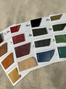 Próbki włoskiej skóry Maya (16 kolorów)