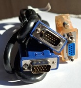 Adapter DVI-I męski na VGA D-sub żeński.+ Kabel 140cm VGA D-Sub