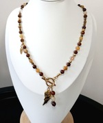 Naszyjnik z kamieni naturalnych Agat Skrzydło Anioła