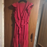 Sukienka czerwona róż.48 shein