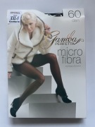 Rajstopy z microfibry 60 den - czarne - rozmiar XXL