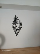 Dekoracja na ścianę wycinana laserowo
