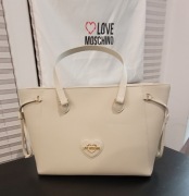 Love Moschino shopperka stan idealny beż, złote dodatki a4