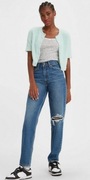 Spodnie damskie jeansowe z rozdarciami 80s mom jeans Levi's W28/L32 
