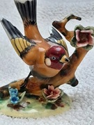 Porcelanowy ptak firmy Miyao z Japonii lata 50 XXw