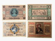 Notgeldy Olsztyn Allenstein 1921 rok UNC