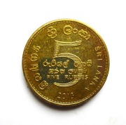 5 Rupi 2013 r.  Sri Lanka
