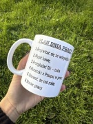 Kubek biały 330 ml plan dnia pracy