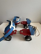 Wrotki dziecięce na buty PRL z dostosowaniem długości.