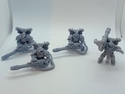 Zestaw figurek komandosów z bronią maszynową