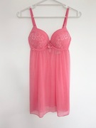H&M * bielizna nocna koszula siatka biustonosz push up * 38 M