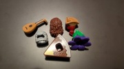 LEGO Nakrycia głowy, gitara, włosy