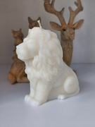 Świeca Sojowa LEW – Majestatyczna Rzeźba – Ecru