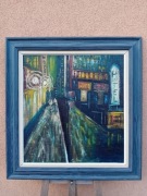 STARY  OBRAZ  PŁÓTNO, sygnowany  ,