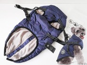 Kurtka Ubranko dla Psa Fashion Granatowa 3XL + szelki