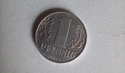 Moneta niemiecka 1 fenig - 1 PFENNIG - A - NRD / DDR z 1968 roku